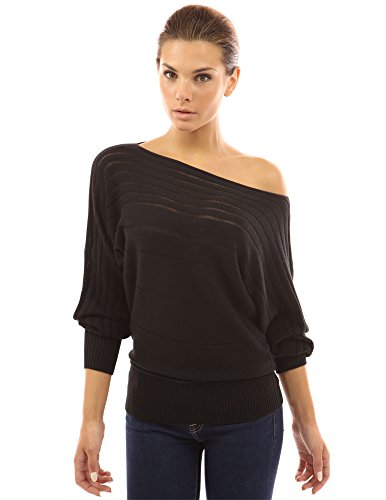 PattyBoutik Women's on / off one shoulder Semi-sheer Sweater