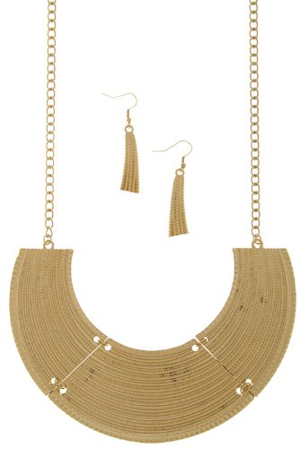 

DIVA & DUCHESS WIDE COLLAR TEXTURE NECKLACE SET