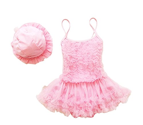 Taiycyxgan Girls Princess Lace Layer Swimsuit TuTu Dress One-Pieces Swimwear Tankini