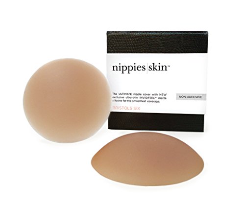 Nippies Skin Reusable Thin Silicone Nipple Cover Pasties ADHESIVE- MEDIUM