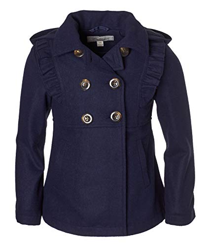 Algopix Similar Product 3 - Cremson Girls Wool Blend Hooded Ruffle