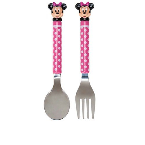 Disney Minnie Mouse Polka Dot Flatware Set