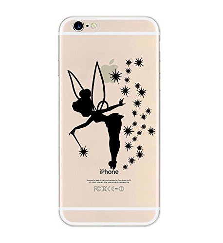 iPhone 6 Case, DECO FAIRY® Protective Case Bumper[Scratch-Resistant] [Perfect Fit] Translucent Silicone Clear Case Gel Cover for Apple iPhone 6 (Cute Fairy iPhone 6)
