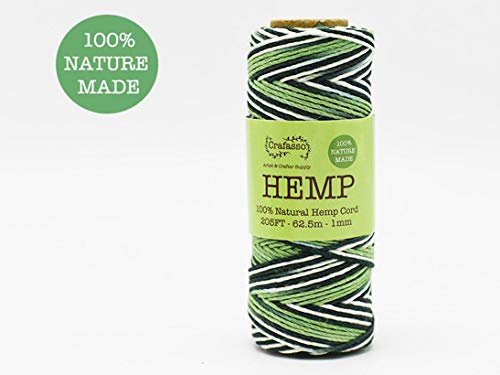 Algopix Similar Product 14 - Crafasso Hemp Twine Cord Spool 205ft