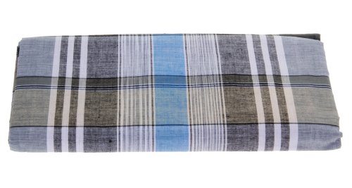 

100% Cotton Handloom Mens Checkered Lungi / Dhoti / Sarong / Wrap