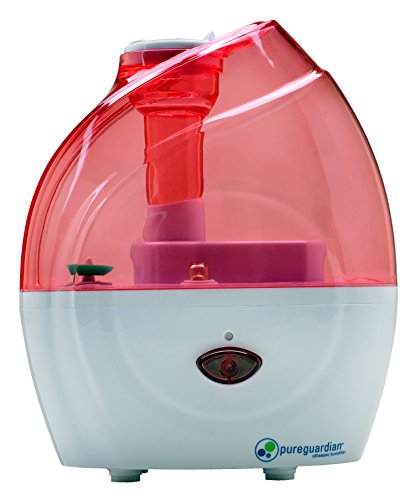 PureGuardian H900P 10-Hour Nursery Cool Mist Humidifier, Pink