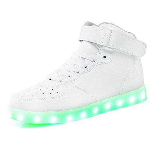 Algopix Similar Product 9 - Teemway LED Sneakers USB Charge LED