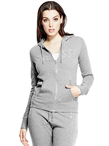 GUESS Women's Avarie Logo Zip Hoodie