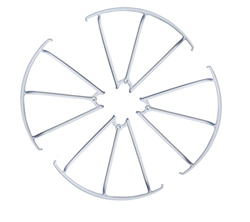MJX X400 RC Drone Spare Parts: 4 Piece Propeller Guard Bumper Protectors for MJX Quadcopter 4 axis Gyro UAV (White)