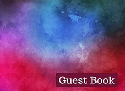 Guest Book: Blue Pink Watercolor Keepsake Guestbook for Wedding Showers, Baby Showers, Vacation Rentals, Holiday and Birthday Parties, Quinceañera, Celebration of Life, Etc.