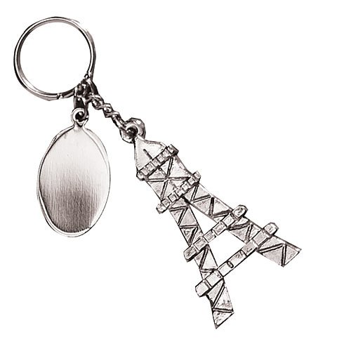 Algopix Similar Product 7 - Silver Paris Key Chain
