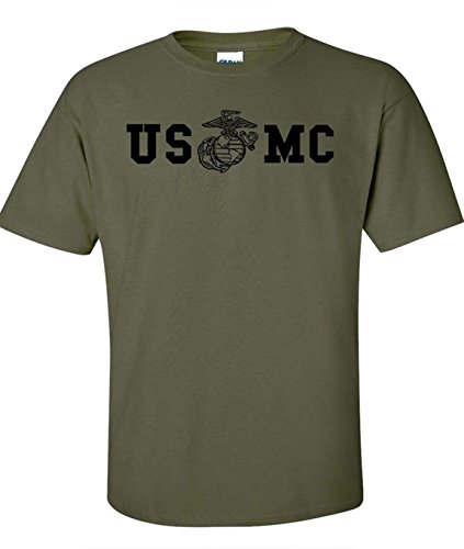 Marine Corps Bull Dog Front and Back Premium Men's T-Shirt