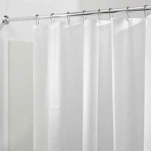 Frost White Shower Curtain Liner with Magnets, Mildew Free - 72