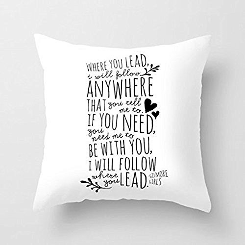 Decorative Christmas Pillow Cases Where You Lead Theme Song Cushion Cover 18