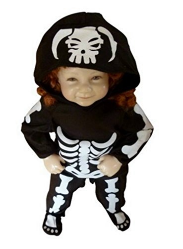 Fantasy World F70 Boys/Girls Skeleton Halloween Costume, Sizes 9 Months-3T