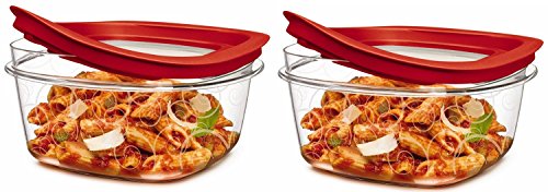 Rubbermaid FG7H77TRCHILI 5-Cup New Premier Food Storage Container (Pack of 2)