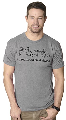 T-Rex Hates First Dates T-Shirt Funny Dinosaur Tee