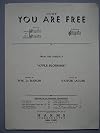 You Are Free from the Operetta "Apple Blossoms",