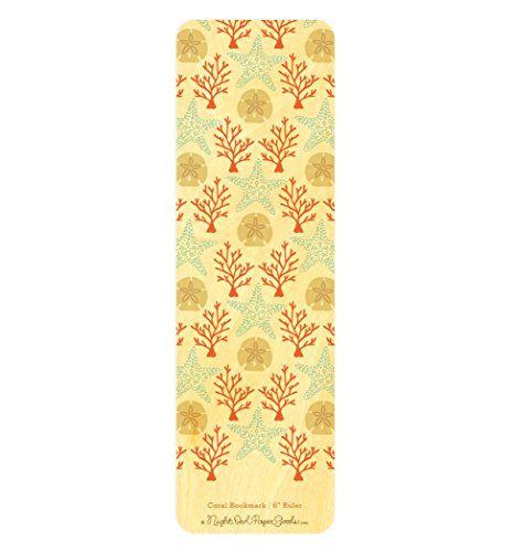 Algopix Similar Product 7 - Coral Wood BookmarkRuler by Night Owl