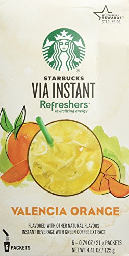 Starbucks VIA® Refreshers Valencia Orange (3 Pack/Boxes) 5 Packets Each Box