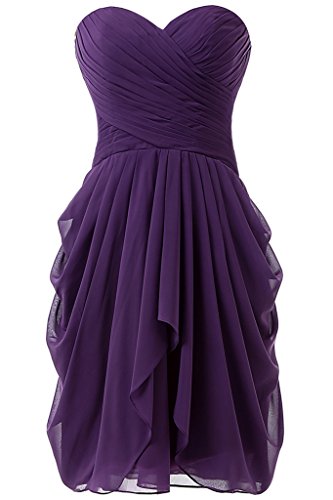 Dressy New Star Women's Chiffon Bridesmaid Dress Short Homecoming Prom Dresses