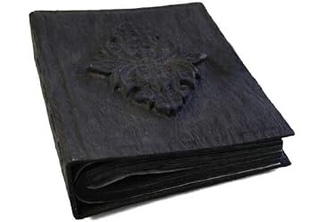 Handmade Black Diamond Photo Album With Cotton Gift Bag, 30 x White Classic Style Pages (20cm x 18cm)