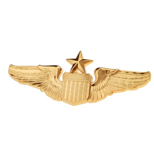 Generic Men's USAF U.S. Air Force Senior Pilot Metal Wing Badge Insignia