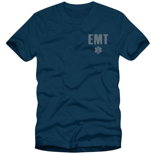 Reflective EMT Navy Blue Moisture Wicking Duty T-shirt
