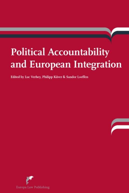 Political Accountability and European Integration by Luc Verhey