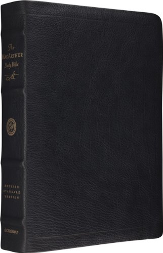 ESV MacArthur Study Bible (Premium Calfskin, Black) by John MacArthur