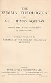 The "Summa Theologica" of St. Thomas Aquinas: Part II (Second Part). QQ. CLXXI-CLXXXIX