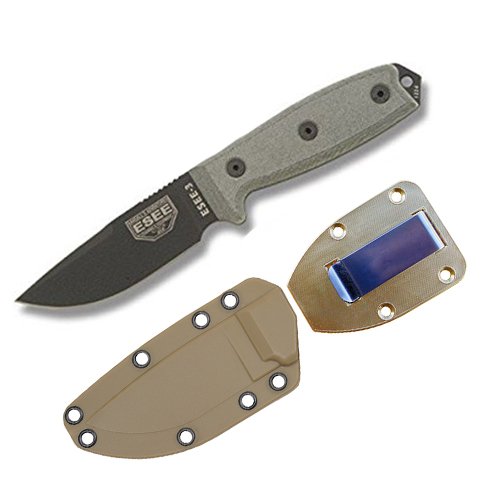 Algopix Similar Product 10 - ESEE 3P Sharpened Back Edge Blades 