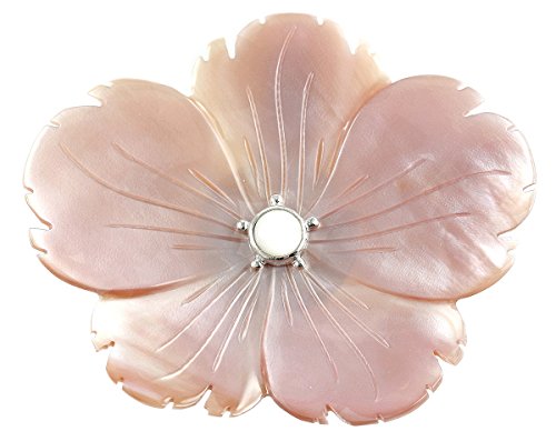 Algopix Similar Product 8 - Beautiful Pink Shell Flower Sterling