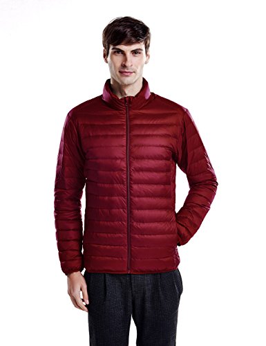 Puredown Weatherproof Men's Packable Down Puffer Jacket
