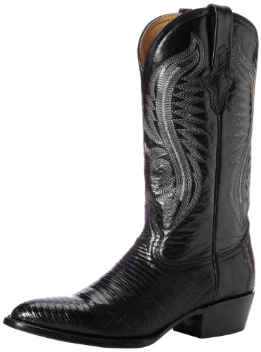Ferrini Men's Genuine Lizard R-Toe Western Boot