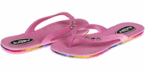 Chatties Girls Pcu Flip Flops With Rhinestone - New Spring / Summer Styles (More Colors and Sizes)