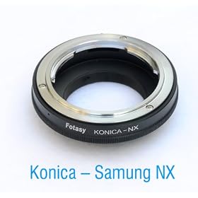 EzFoto Konica AR lens to Samsung NX Mount Camera Adapter, fits NX200 NX100 NX11 NX10 NX5