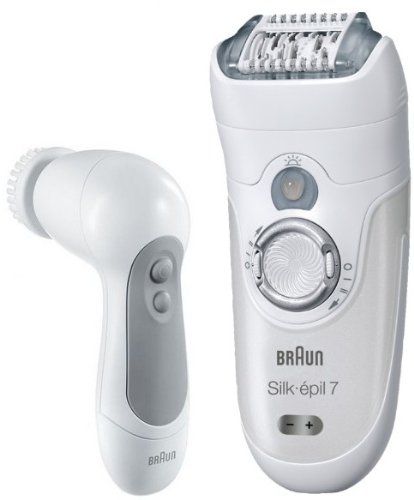 Braun Silk-épil 7 SkinSpa 7569 - Depiladora Wet & Dry sin cable con 6 extras + Cepillo Exfoliante para la cara