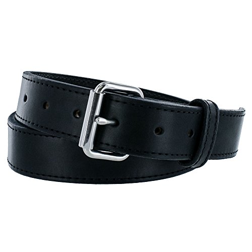 The EXTREME CONCEALED CARRY BELT BY HANKS - Handmade USA Leather 17oz. Gun Belt -100 Year Warranty - Premium Full Grain Bridle Leather -Black - 1.5In - Size 44