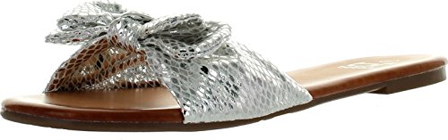 Betani Dora-23 Women Basic Sweet Slide Beach Sandal Flat Slip On Shoe Sandals