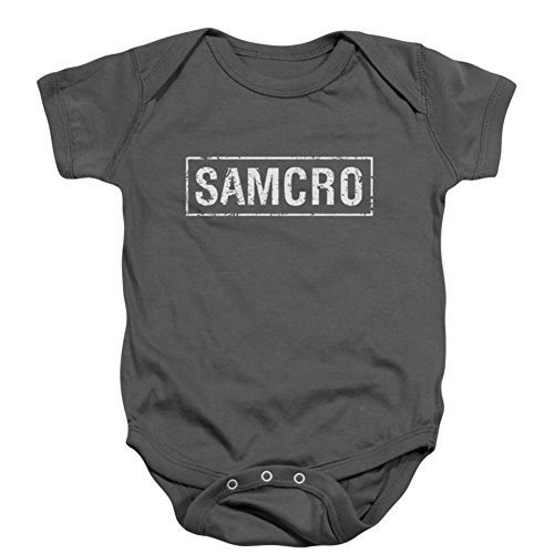 Sons Of Anarchy Boys' Samcro Bodysuit Grey