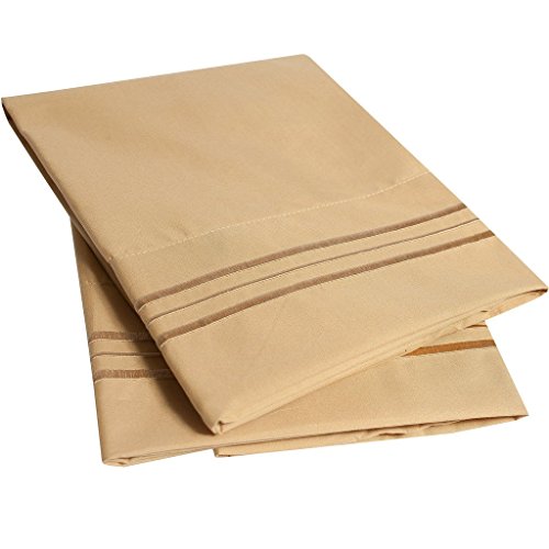 1500 Supreme Collection Pillowcase - King, 2 Count, Camel