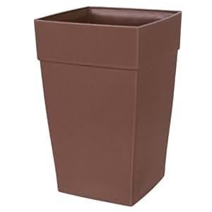 Amazon.com : DCN Plastic N351611 Harmony Tall Planter, Brown, 16 by 24