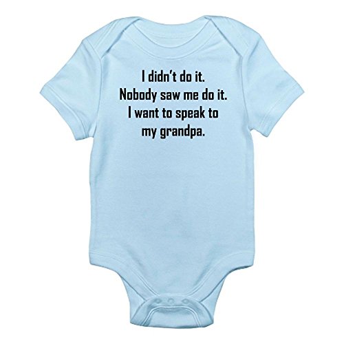 CafePress I Want To Speak To My Grandpa Body Suit Infant Bodysuit