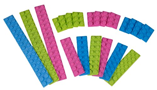 Silicone Straps and Connectors Creative Building Kit - 21 Count Variety Pack - Big LEGO® DUPLO® Compatible