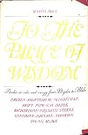 To the Palace of Wisdom: Studies in order and energy from Dryden to Blake