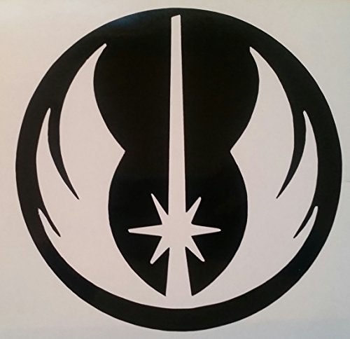 Star Wars Jedi Crest Black Cell Phone Decal