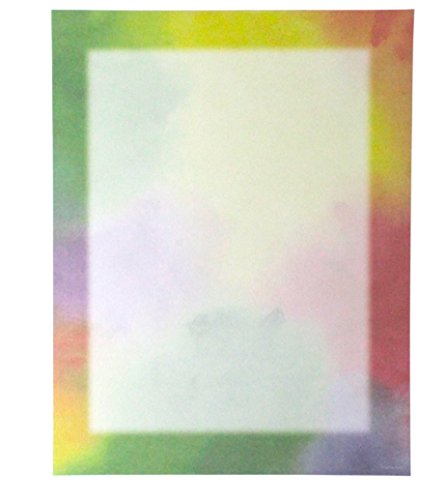 GARTNER 100-Sheets 8.5 x 11 Inch Stationary - Color Wash