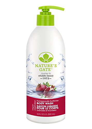 Nature's Gate Pomegranate Sunflower Velvet Moisture Body Wash , 18-Ounce Bottles
