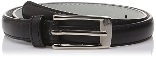 Solid Color Leather Adjustable Skinny Belt with